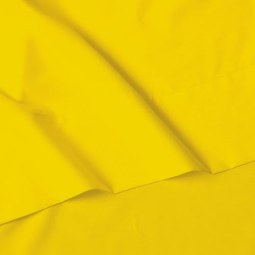 Image of Elegant Comfort Luxury Quality Microfiber 4-Piece 1500 Premium Hotel Sheet Set-Wrinkle Resistant, All Around Elastic Fitted Sheet, Deep Pocket up to 16 inch, Cali King, Yellow