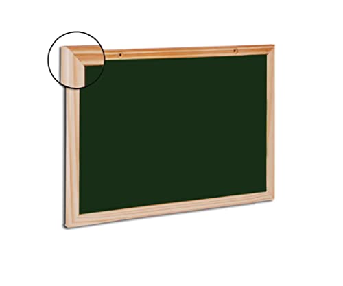 Lousa Verde Para Giz Tamanho 70x50cm, Com Apagador E Giz