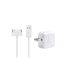 a-li Charger,10W USB Wall Charger Foldable Portable Travel Plug+6FT 30 pin USB Charging Cable Lightning Cable iPhone 4 / 4S /3G / 3GS, iPad 1 2 3, iPod Nano 5th / 6th iPod Touch 3rd / 4th Gene
