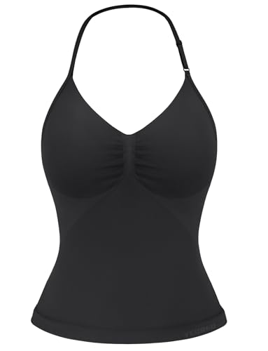 YEOREO SoftHue Impact Longline Strappy Top Women's Halter Workout Tank Tops Backless Gym Longline with Adjustable Strap