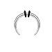 RIENINGJIENG New 2026 1 Piece Punk Ox Shape Stainelss Steel Septum Piercing Men Wome 14G & 16G Taper Stretcher Nose Ring Noses Expander 8Mm/10Mm Jewelry Fashion Accessories Creative Gift
