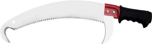 Image of MULTITEC 16-Inch Curved Pruning Saw - HPS 23 | Tree Trimming Tool with Extendable Handle Compatibility | SK5 Steel Blade | Aggressive Teeth | Outdoor Gardening & Landscaping Hand Saw