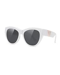 Matte Pearl White Frame Black Lens