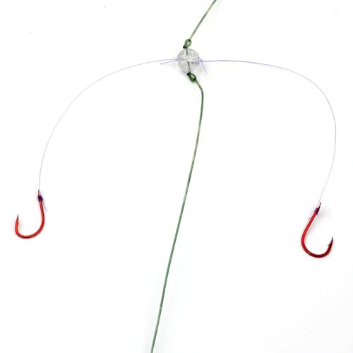 100 piezas de accesorios para pesca con 3 agujeros miniatura 4