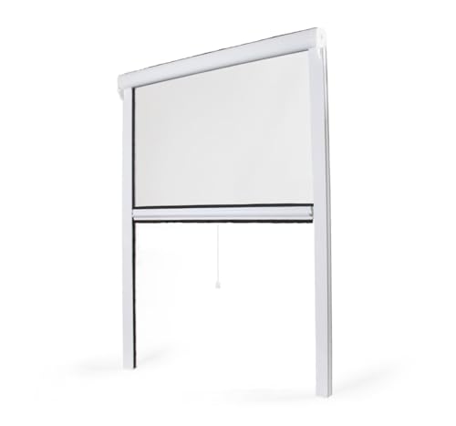 Moustiquaire Enroulable fenêtre PVC (L100cm x H160cm)