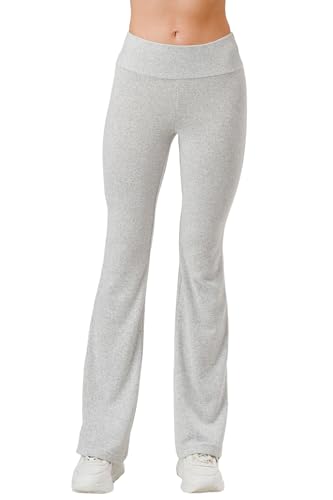 ShoSho Womens High Waist Stretchy Yoga Flare & Wide Leg Pants Lounge Bottom Buttery Soft Pants
