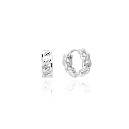 Cerceaux boucles d'oreilles argent 925 chaînette 12mm idée cadeau anniversaire élégant