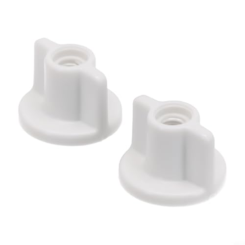 pour FACULX Ensemble de 2 vis de fixation arrière en plastique pour abattants de toilette, accessoires pour siège de toilette, fixation inférieure de...