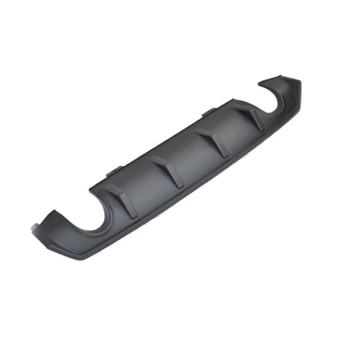 Difusor de parachoques trasero para Civic 2016-2017 en ABS negro mate con doble escape