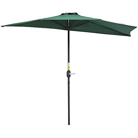 Outsunny 2.7m Garden Half Parasol Umbrella Cover