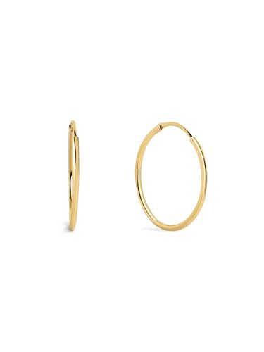 SINGULARU - Pendientes Aro Maria M. Acero con Acabado en Baño...