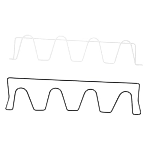 VOSAREA 2pcs Wall Mounted Bathroom Slipper Rack Non Punching Shoe Storage Holder for Easy Organization Space Saving Design for Use