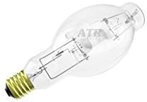 (6-Pack) Sylvania 64049 - MS320/PS/BU-HOR/ED28 320-Watt ED28 Mogul Screw (E39) 4300K Clear High Output Pulse Start Metal Halide Lamp