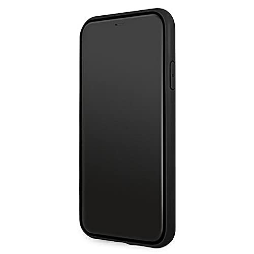 GUESS GUHCN614GMGGR - Cover per iPhone 11 6,1", colore: Grigio 4G, logo Big Metal