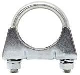 80mm Heavy Duty Exhaust Clamps U Clamps for Exhaust U Bolts for TV Aerial Pipe (Pack of 2)