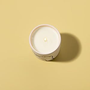 Paddywax Scented Candles in Matte Ceramic Impressions Collection Artisan Candle 575 Ounce Pinky Promise