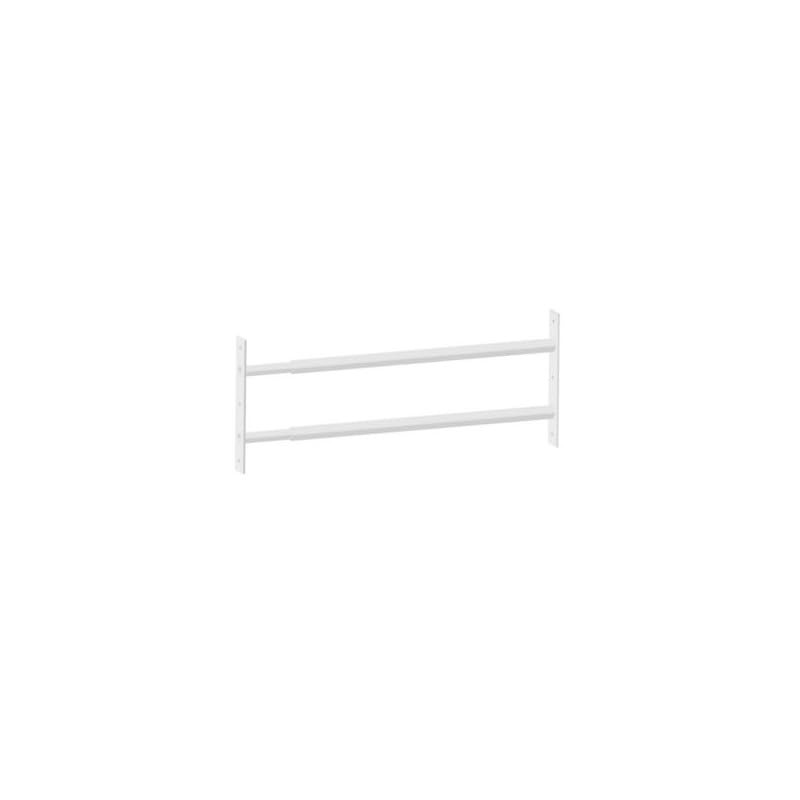 Barreau télescopique 2 barreaux 55 à 103cm blanc