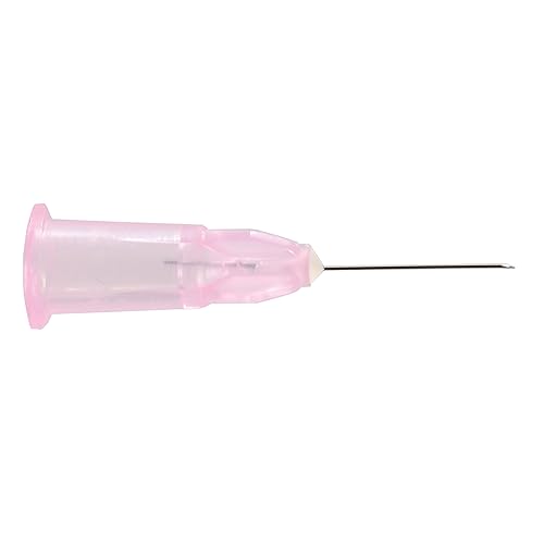 Biotekne - Sklerotherapie-Nadel Filler 32G 0,23x12mm, Meso-relle Hypodermie zum einmaligen Gebrauch, scharf, Packung mit 100 Stück, rosa, 23684