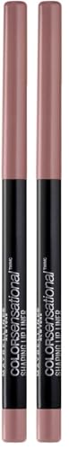 MAYBELLINE Color Sensational Shaping Lip Liner with Self-Sharpening Tip, Dusty Rose, 1 Count (Pack of 2)