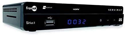Servimat Récepteur TV Satellite HD + Carte Fransat PC6 + Câble HDMI + Câble 12V