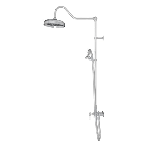 Image of Abbey 10 x 34 1 /2 Shower Faucet Set with Handshower, Chrome