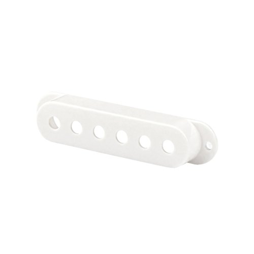 FLEOR 3PCS 52mm Single Coil Pickup Covers Set with 2T1V Control Knobs & 5-Way Selector Switch Tip for Stratocaster Guitar, White - Image 4
