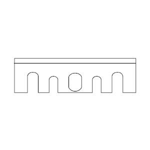 6 x nóż do strugania Hitachi F20A / FU20 / FP20 82×28×3 HSS 3-1/4″×1-7/64″×1/8″