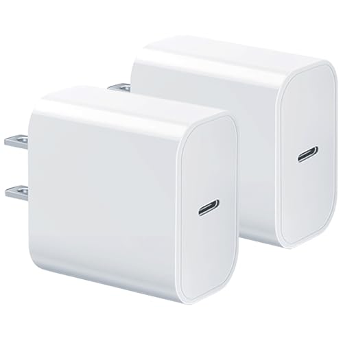 USB-C Charger Block Compatible with Apple Watch Block, iWatch Series Ultra/9/8/7/6/SE/SE2/5/4/3,gvmkwejk Type-C PD Fast Charging USBC 20w Power Adapter,2-Pack White