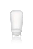 humangear GoToob+ Refillable Silicone Travel Size Bottles with Locking Cap, Clear, Large (3.4oz)