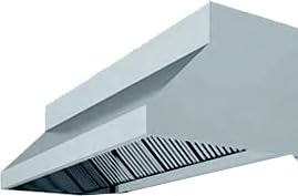 Campana Extractora Industrial con Plenum, Acero Inoxidable AISI 304, 150x75x70 cm, Para Cocinas