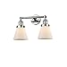 Innovations 208-PC-G61-LED 2 Light Vintage Dimmable LED Bathroom Fixture, Polished Chrome
