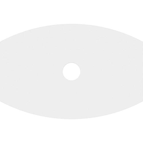 Image of Ekena Millwork CMP32X21KY-04000 Kailey Architectural Grade PVC Contemporary Urethane Ceiling Medallions 32 inchW x 21 3 /8 inchH x 4 inchID x 17 1 /4 inchC x 1 inchP