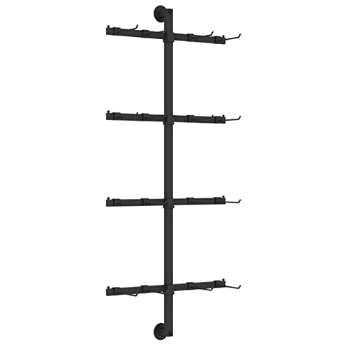 Estantes de pared ajustables con estructura metálica modular de 60 x 150 cm para comercio