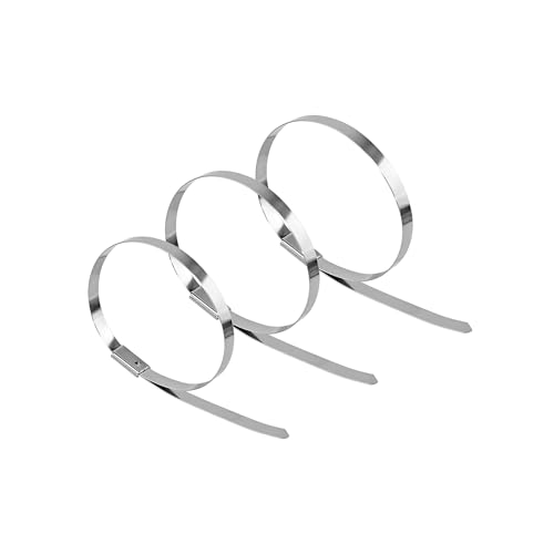 金属製ケーブルタイ, 100PCS 5 Sizes 304#Stainless Steel Cable Ties 4.6mm(4.6x150mm)