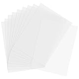 YiliYa 20 Pezzi Fogli di Mylar,30,5 x 21,7 cm Fogli di Plastica Trasparente per Stencil Fogli Vuoti per Stencil per Il Taglio di Stencil Fai da Te