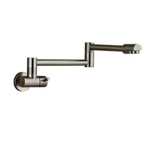 Robinet évier rabattable montage mural en chrome pour cuisine et salle de bain CMBSSTFC