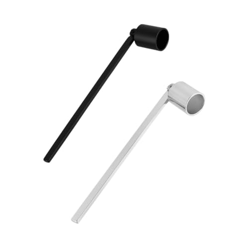 RORPOIR 2st Ljusavsläckare Med Långt Handtag Ergonomiska Och Dekorativa Snuffers För Doftljus Tealights Och Aromaterapi Säkert Släck Ljus Utan Vaxstänk