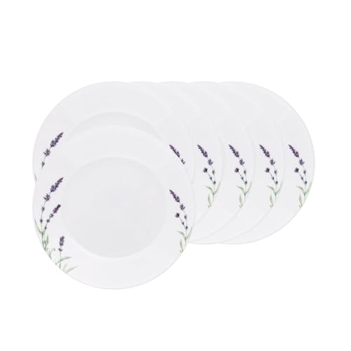 Image of Corelle Corelle Asia Collection Lavender Garden 17 cm Small Plate Pack of 6