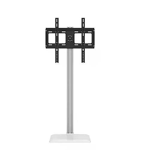 Soporte móvil para TV de 37-65 pulgadas con base metálica blanca miniatura 3