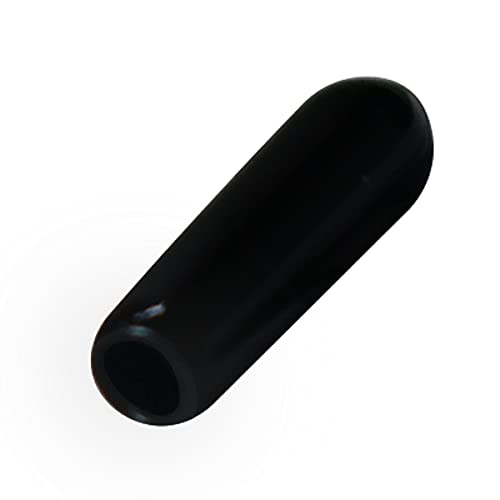 Image of 50pcs Vinyl Flexible End Caps, Rubber End Caps | Black Bolt Screw Thread Protector Safety Cover (13 /64 Inch 5 mm)