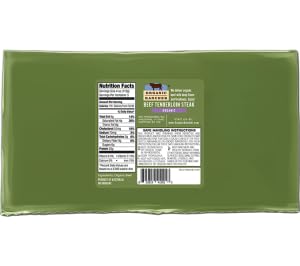 Organic Rancher, Beef Tenderloin Steak Grass Fed Organic Tray Pack Step 4, 12 Ounce