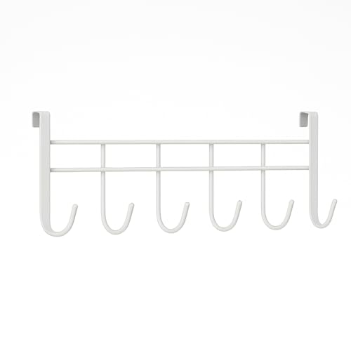 Cabideiro de Metal para Porta com 6 Ganchos Organizador