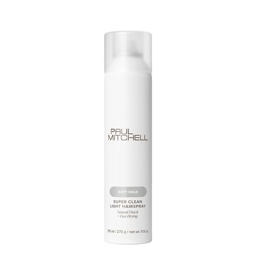 Paul Mitchell Super Clean Light Hairspray Fast Drying Soft Hold + Natural Finish For Fine Hair 9.5 oz