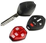 Key Fob Keyless Entry Uncut Remote Shell Case & Pad fits Mitsubishi 2006-2007 Eclipse / 2006-2007 Galant