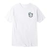 2026 Men's Casual Casual Print T-Shirt Lightweight Crew Neck Top in Plus Sizes, White, S #1