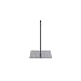 Econoco RWBSE12 Centered Upright Base for Bust Forms - Satin Chrome
