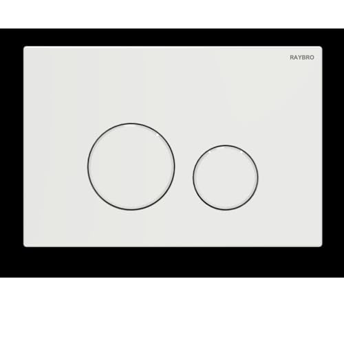 Raybro Betätigungsplatte „Cortado 15“ 245 × 165 × 12,6 mm in Weiß