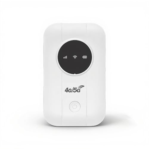 4G WiFi Access Point, Portable USB Modem, 300Mbps Mobile Access Point Connects up to 10 Devices, 3200MAh Router with SIM Card Slot for Travel,