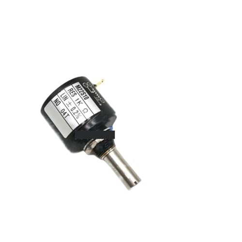 DOPZNJWF Displacement Transducer M22S10 1K 2K 5K 10K 0.2% Multi-Turn wirewound Potentiometer Silver Potentiometer 10 laps(2k)