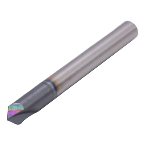 Image of BestParts High Performance 5Pcs Solid Carbide End Mills, Chamfer End Mill - Single End - AlTiN Coated, 2 Flute, 90 Chamfer Angle, 1 /4 inch Cutting Diameter, 1 /4 inch Shank Diameter, 2-1 /2 inch Overall Length